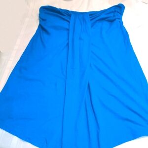 Old Navy Blue Drapey Tunic Tube Top Small